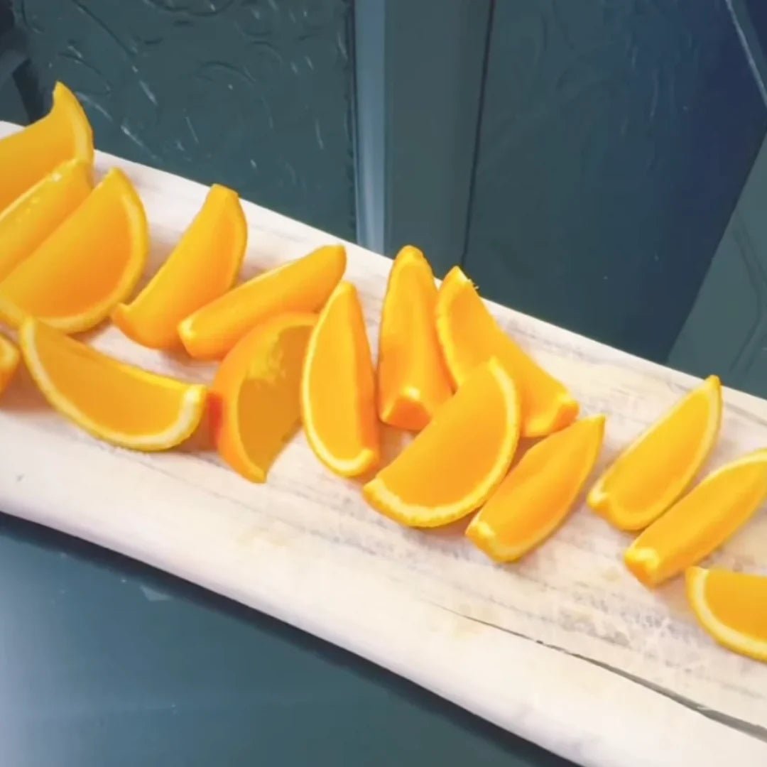 Healthy and delicious orange jellies